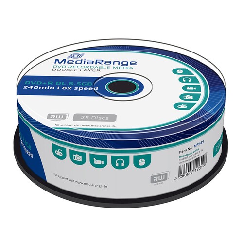 Mediarange dvd dual - 25, dvd+r