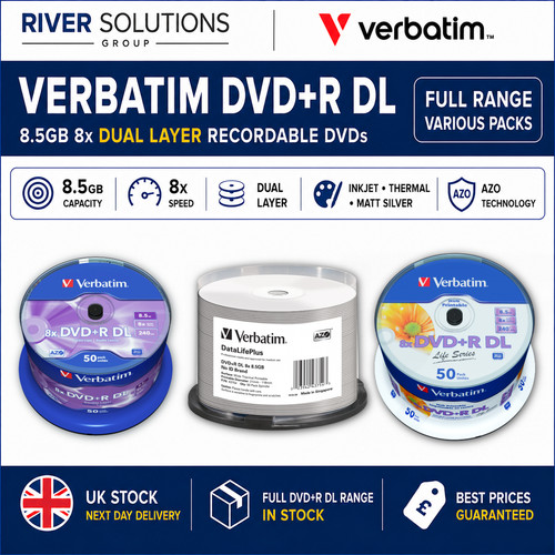 Verbatim dvd 5 gb 8x - dl, 8,5